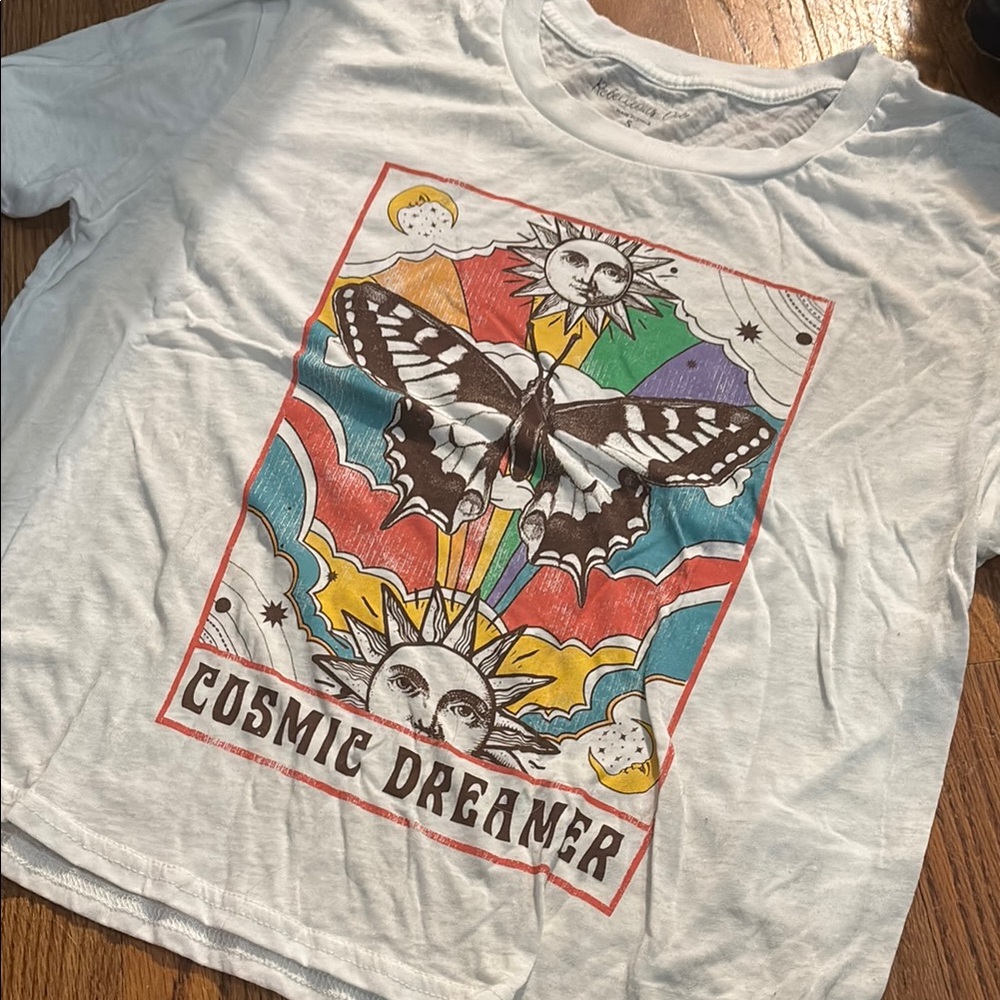 Rebellious One White Cosmic Dreamer Tee